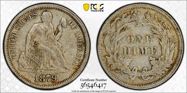 1879 10C AU50
