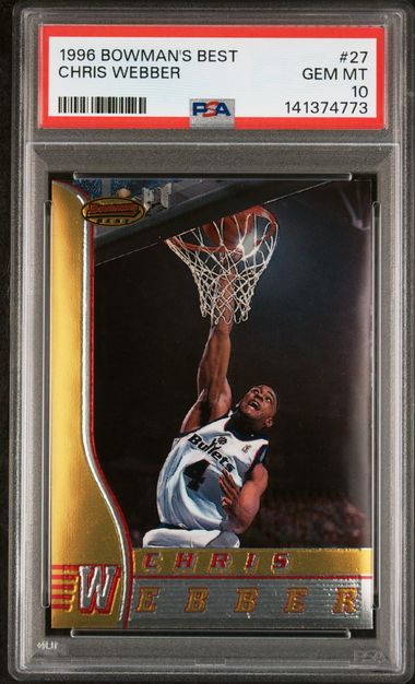 1996 Bowman Bowman's Best #27 Chris Webber front