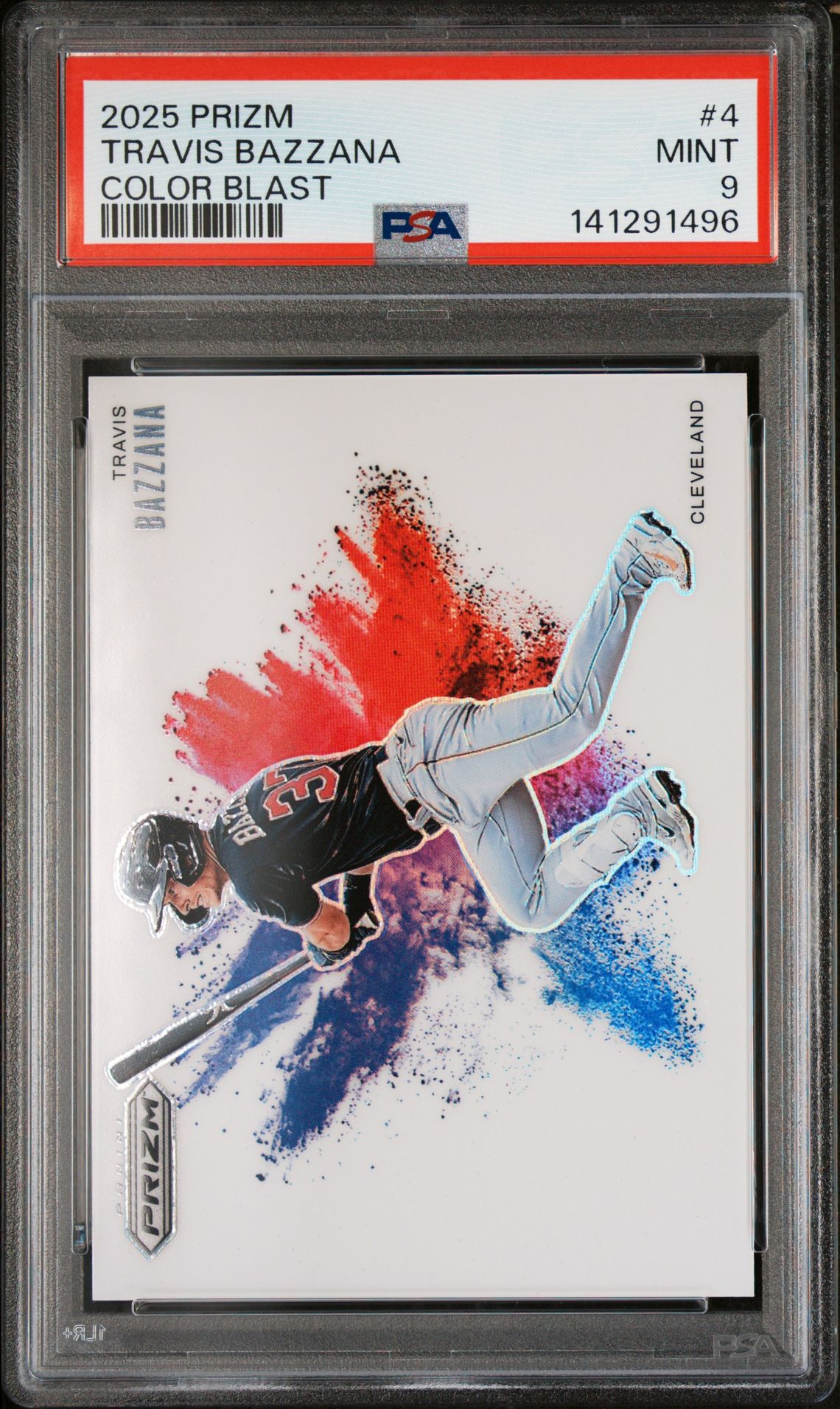 2025 Panini Panini Prizm Color Blast #4 Travis Bazzana front