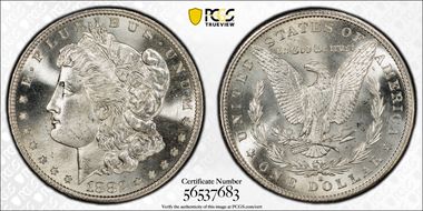 1882-S $1 MS67