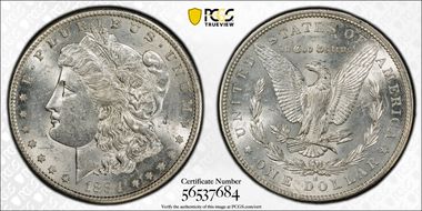 1884-S $1 AU58