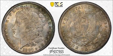 1880 $1 VAM 11, Checkmark MS65