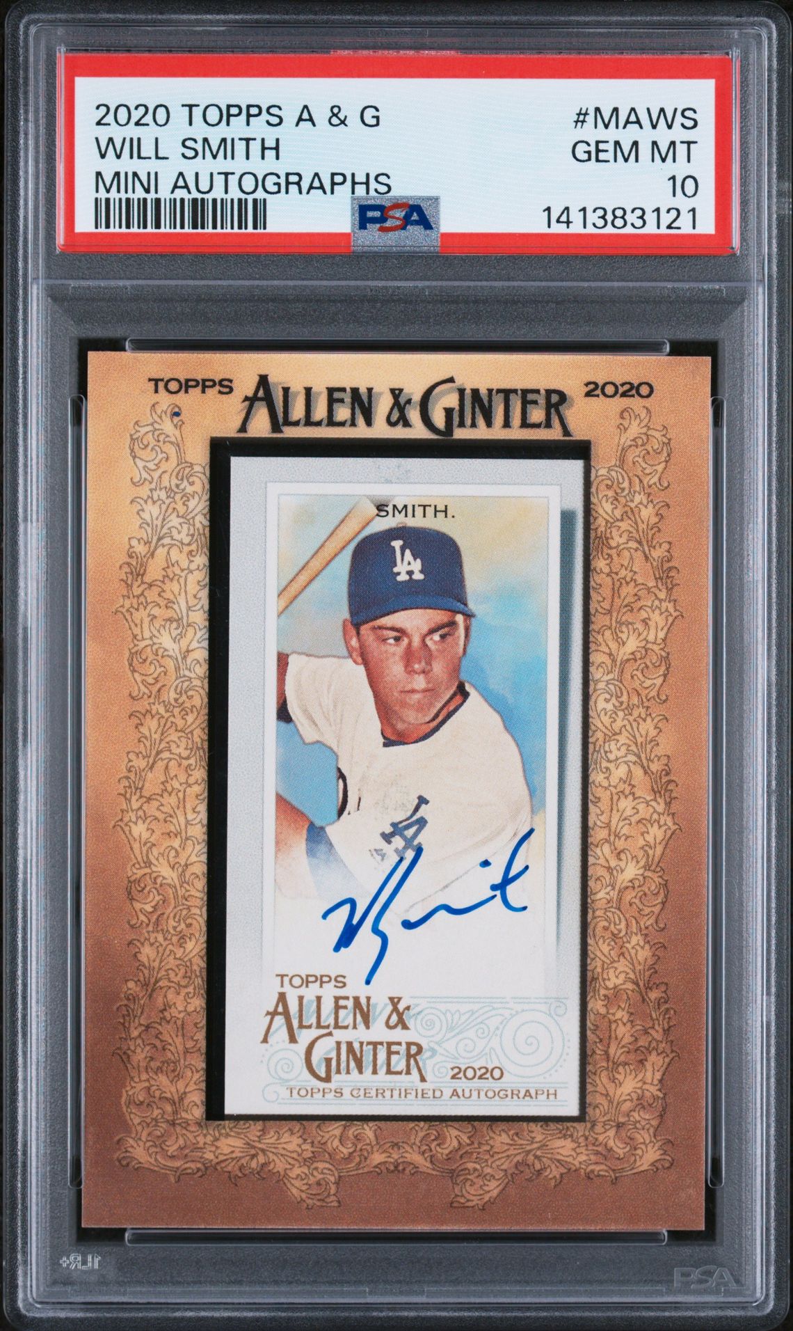 2020 Topps Topps Allen & Ginter Mini Autographs #MAWS Will Smith front