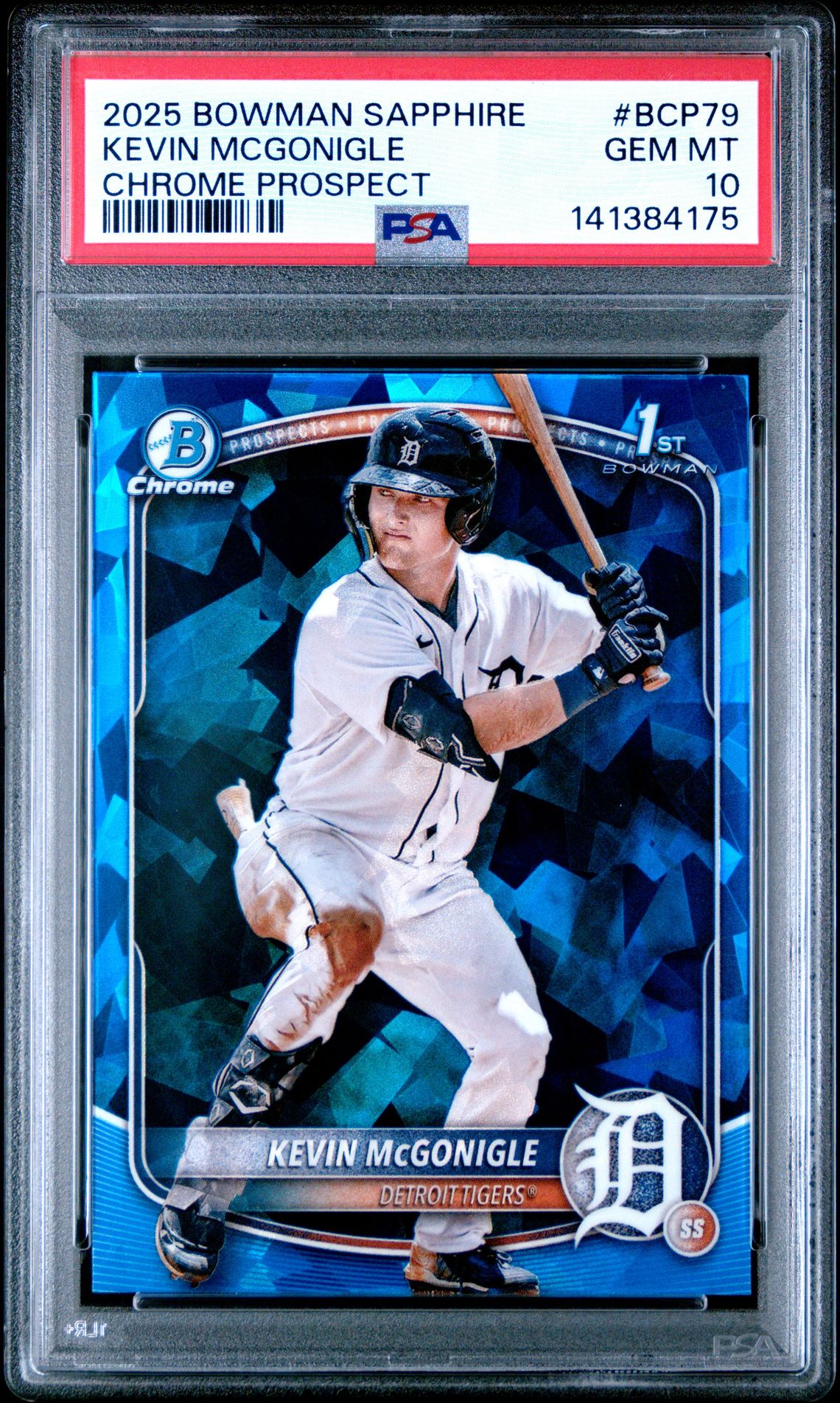 2025 Bowman BOWMAN SAPPHIRE EDITION CHROME PROSPECTS #BCP79 Kevin Mcgonigle front