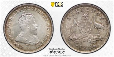 1910 6D KM-19 Ag MS65