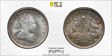 1910 3D KM-18  Ag MS65