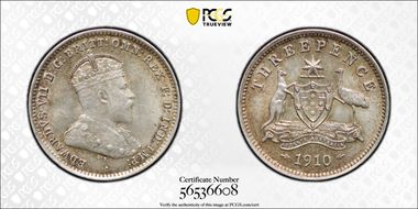 1910 3D KM-18  Ag MS63