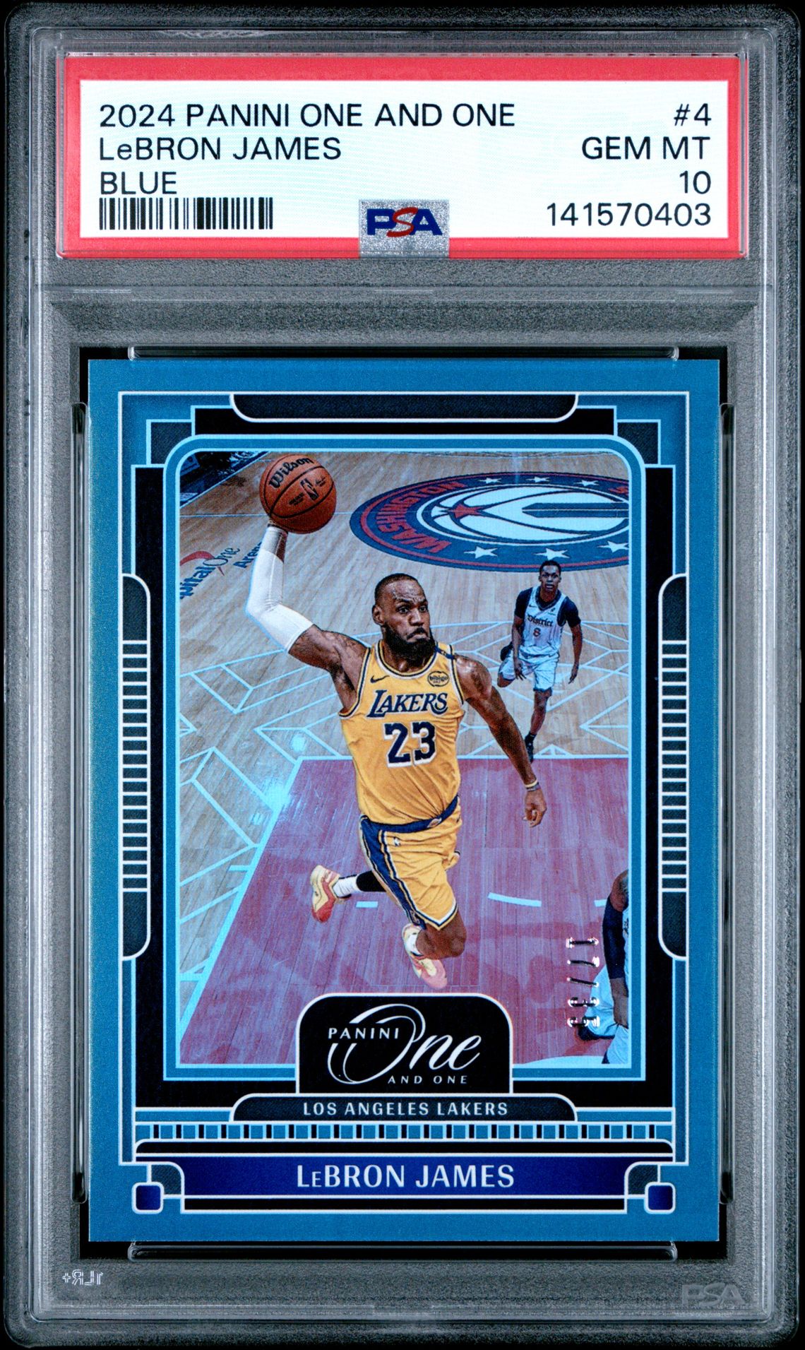 2024 Panini Panini One BLUE #4 Lebron James front