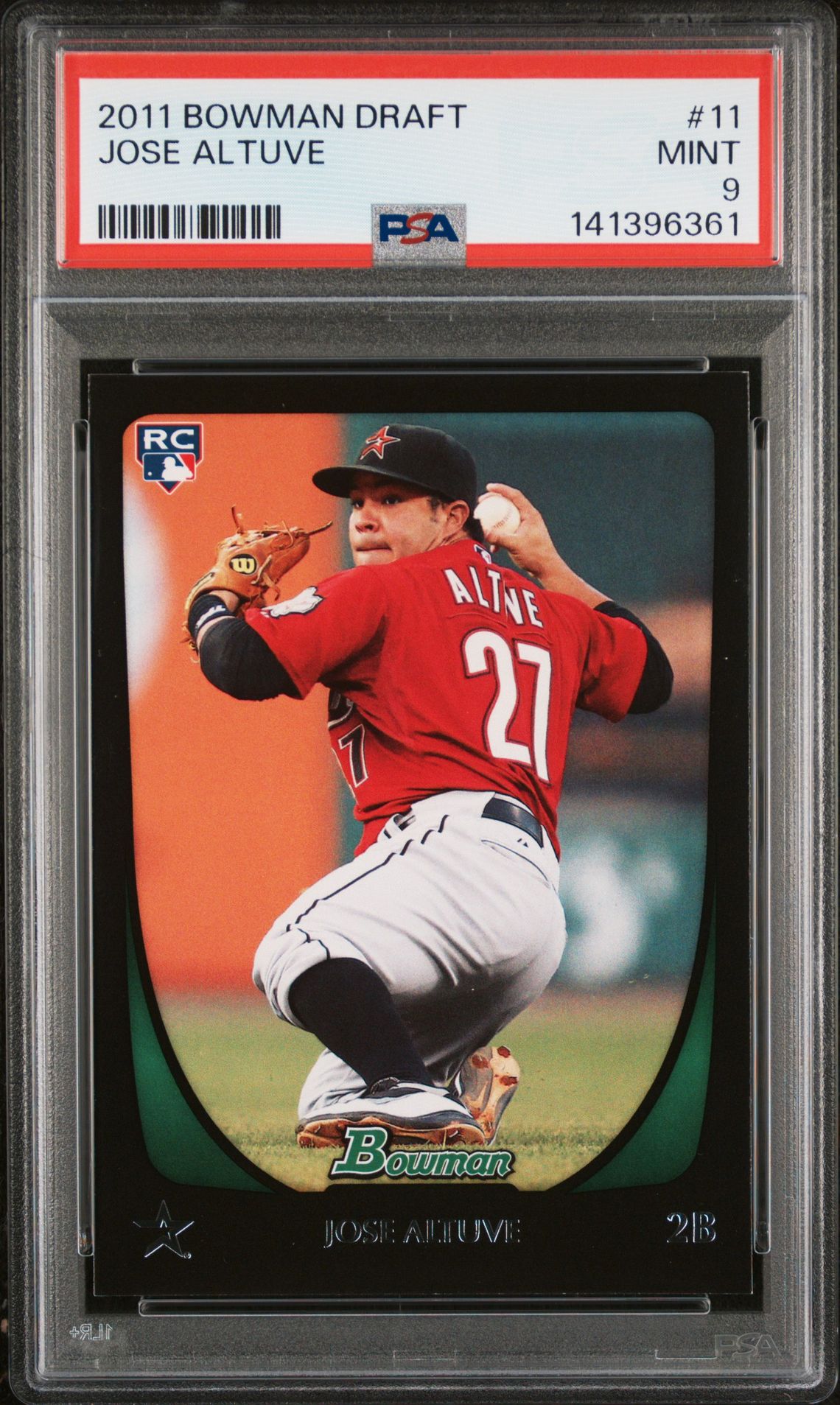 2011 Bowman BOWMAN DRAFT #11 Jose Altuve front