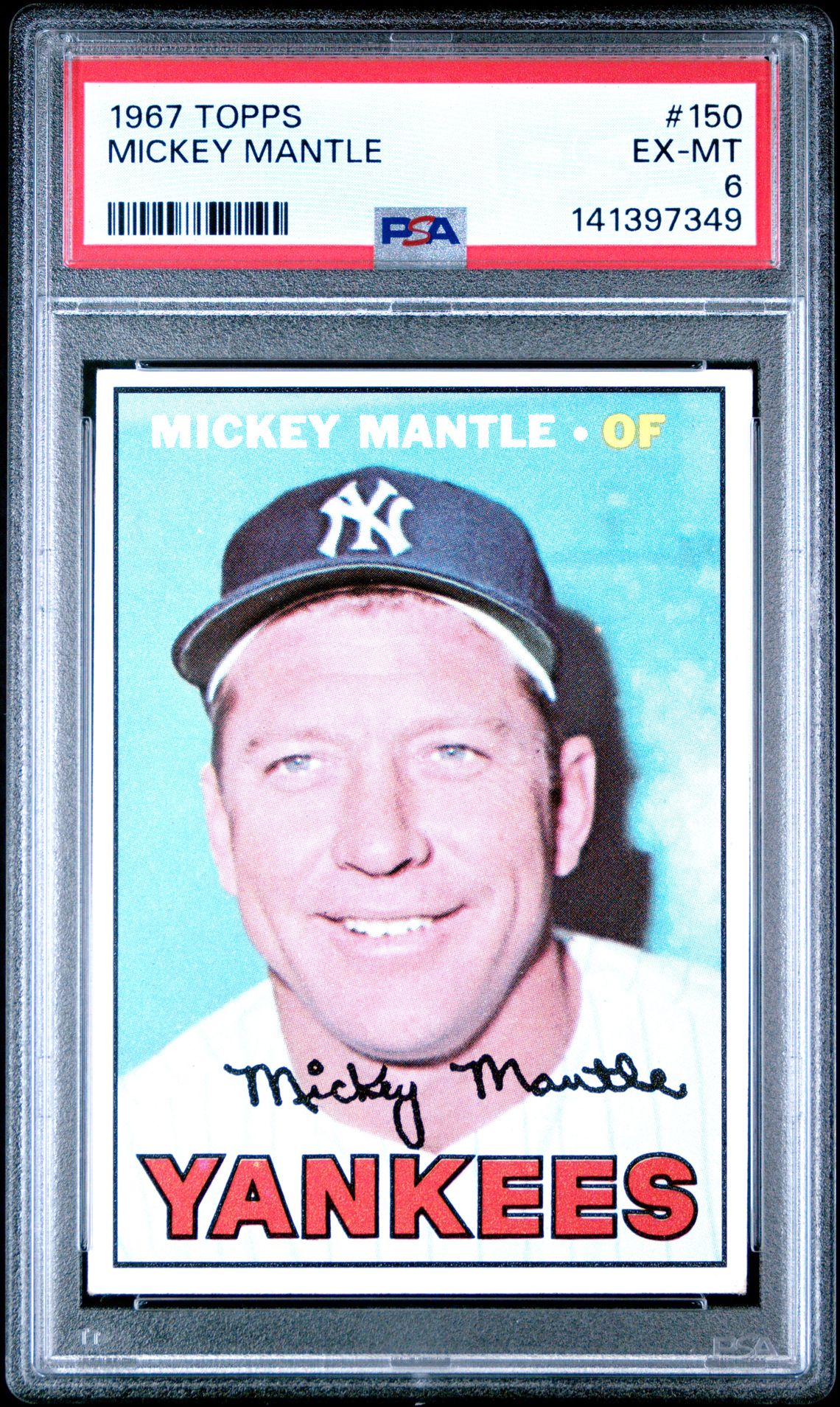 1967 Topps TOPPS #150 Mickey Mantle front