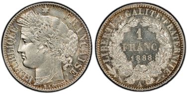 1888-A 1 Fr Gad-465a F-216 MS63