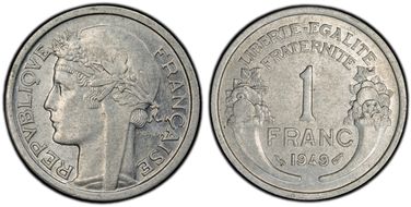 1949 1 Fr Gad-473b F-221 MS62