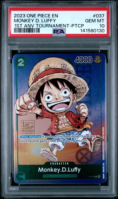 2023 One Piece ONE PIECE PROMOS 1ST ANV TOURNAMENT-PTCP #037 Monkey D. Luffy front