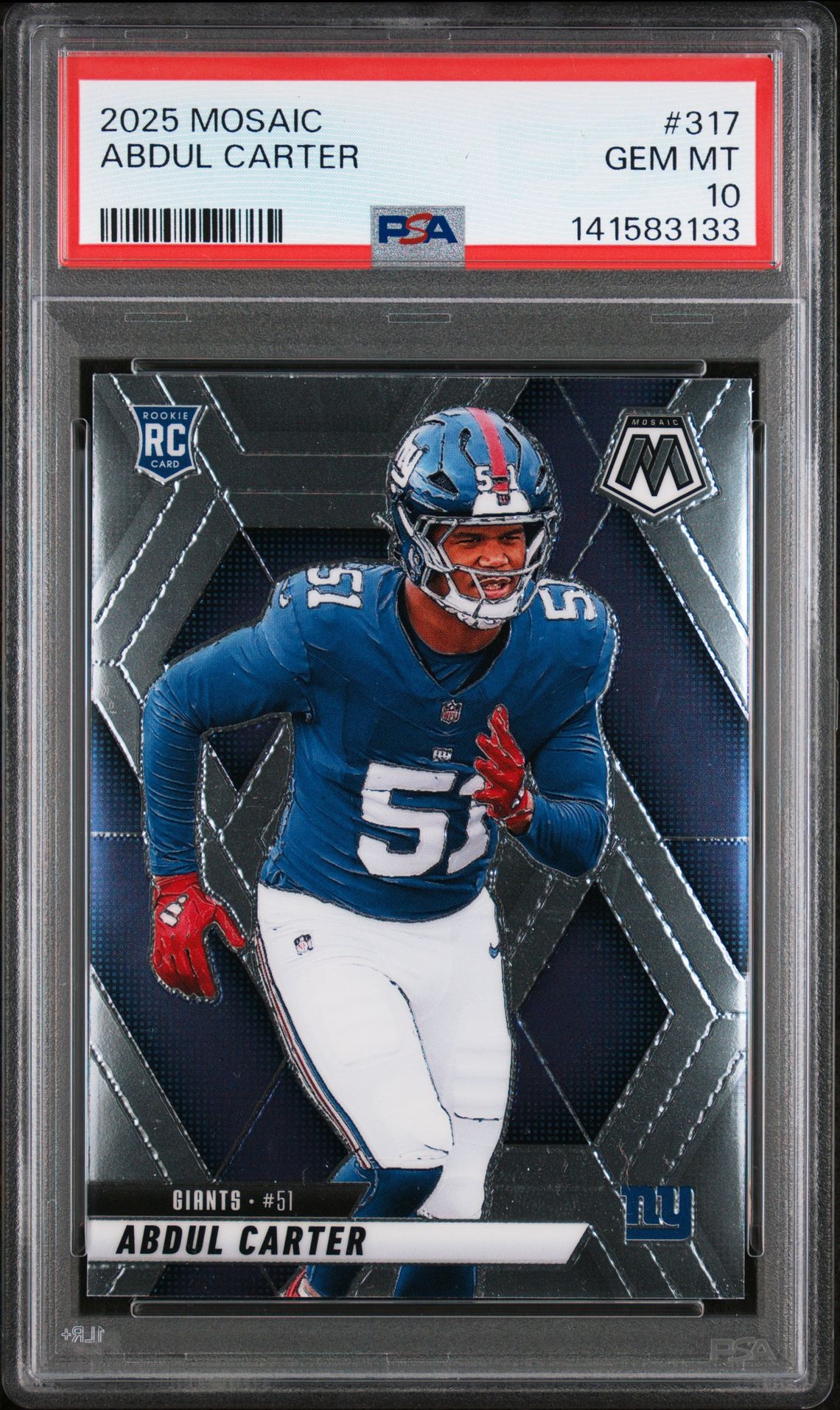 2025 Panini PANINI MOSAIC #317 Abdul Carter front