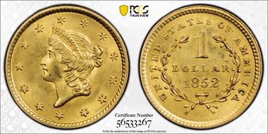 1852 G$1 MS64