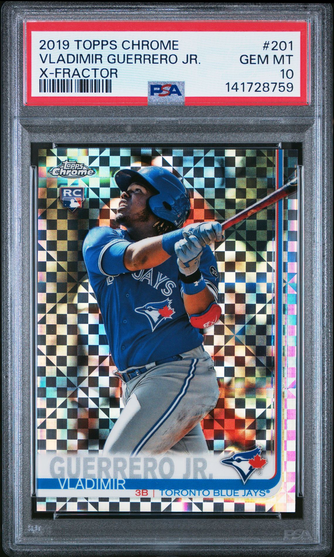 2019 Topps TOPPS CHROME X-FRACTOR #201 Vladimir Guerrero Jr. front