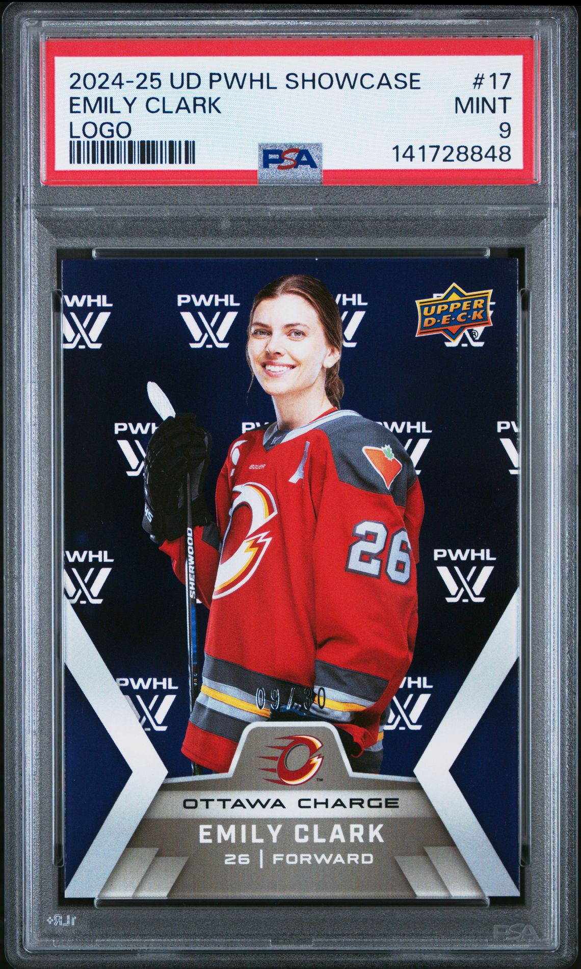 2024-2025 Upper Deck UPPER DECK PWHL SHOWCASE LOGO #17 Emily Clark front