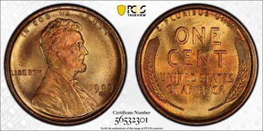 1909-S 1C Lincoln MS67RD