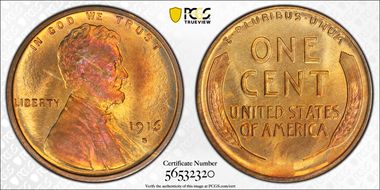 1916-S 1C MS65+ RD