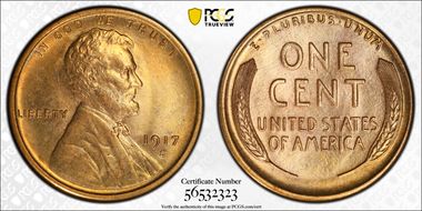 1917-S 1C MS66RD