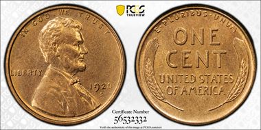 1920-S 1C MS65+ RD