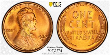 1937-D 1C MS68RD