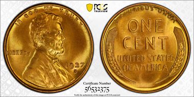 1937-S 1C MS68RD