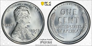 1943-S 1C MS68+
