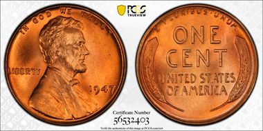 1947 1C MS67+ RD