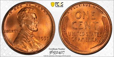 1955 1C MS67+ RD