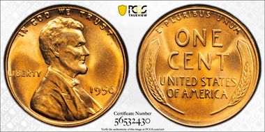 1956 1C MS67+ RD
