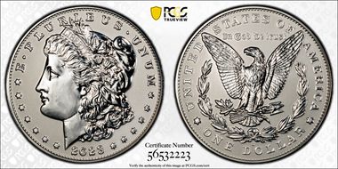 2023-S $1 Morgan Dollar Rev PR Two-Coin Reverse Proof Set PR69
