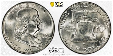 1956 50C MS63FBL