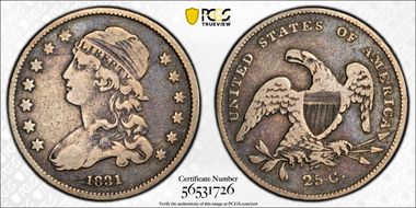 1831 25C Small Letters VF20