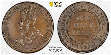 1932 1/2D MS62BN