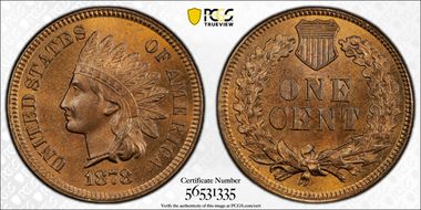 1878 1C MS66BN