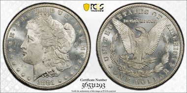 1881-CC $1 MS62+