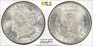 1884-CC $1 MS63