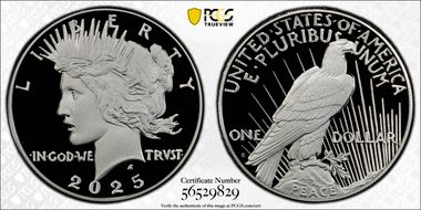 2025-S $1 Peace Dollar PR70DCAM