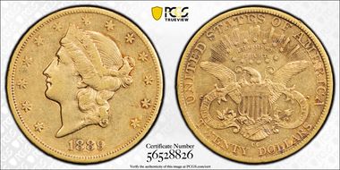 1889-CC $20 XF40