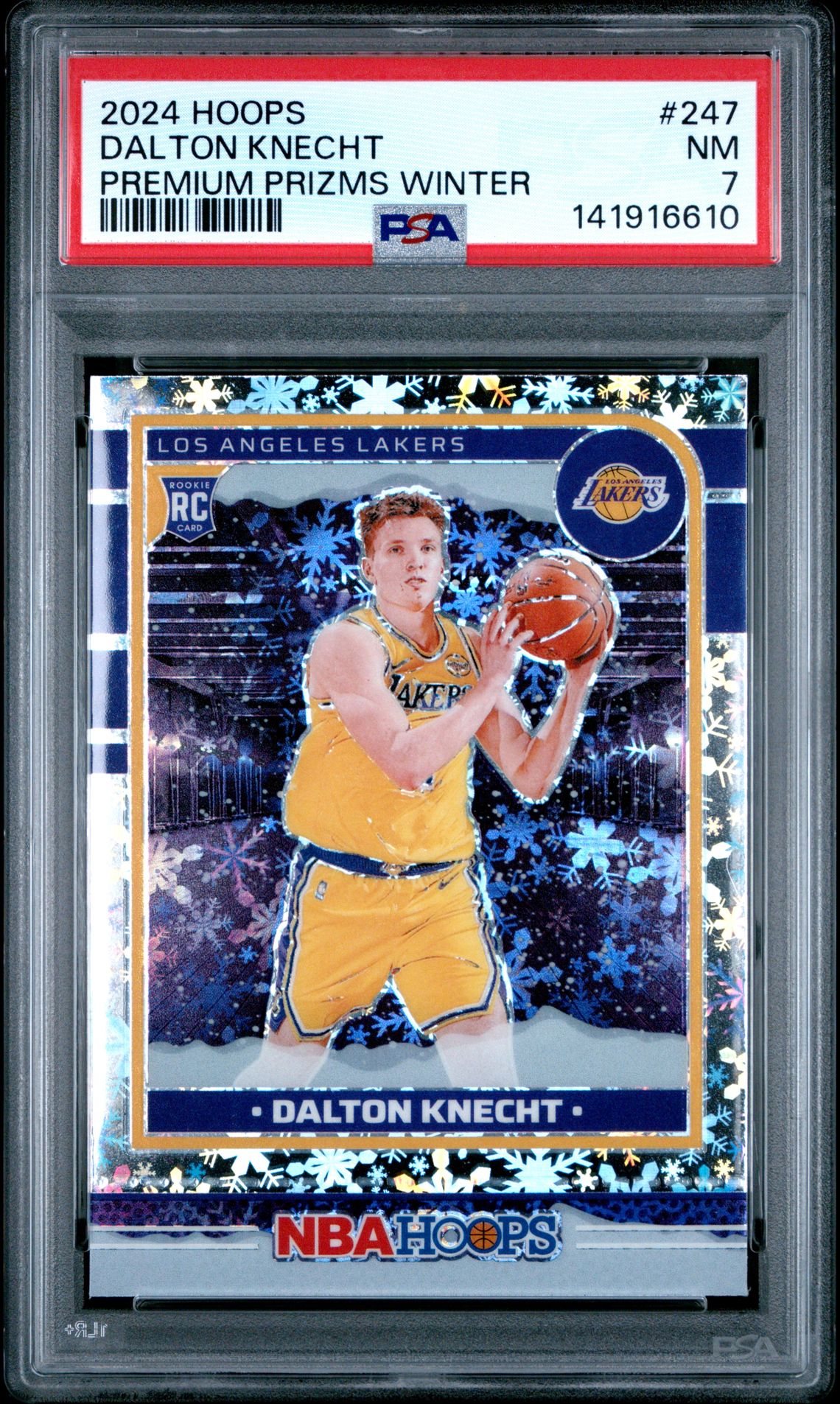 2024 Panini PANINI NBA HOOPS PREMIUM PRIZMS WINTER #247 Dalton Knecht front