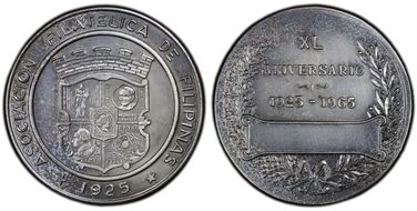 1965 Medal Honeycutt-614 Silvered Cu MS63