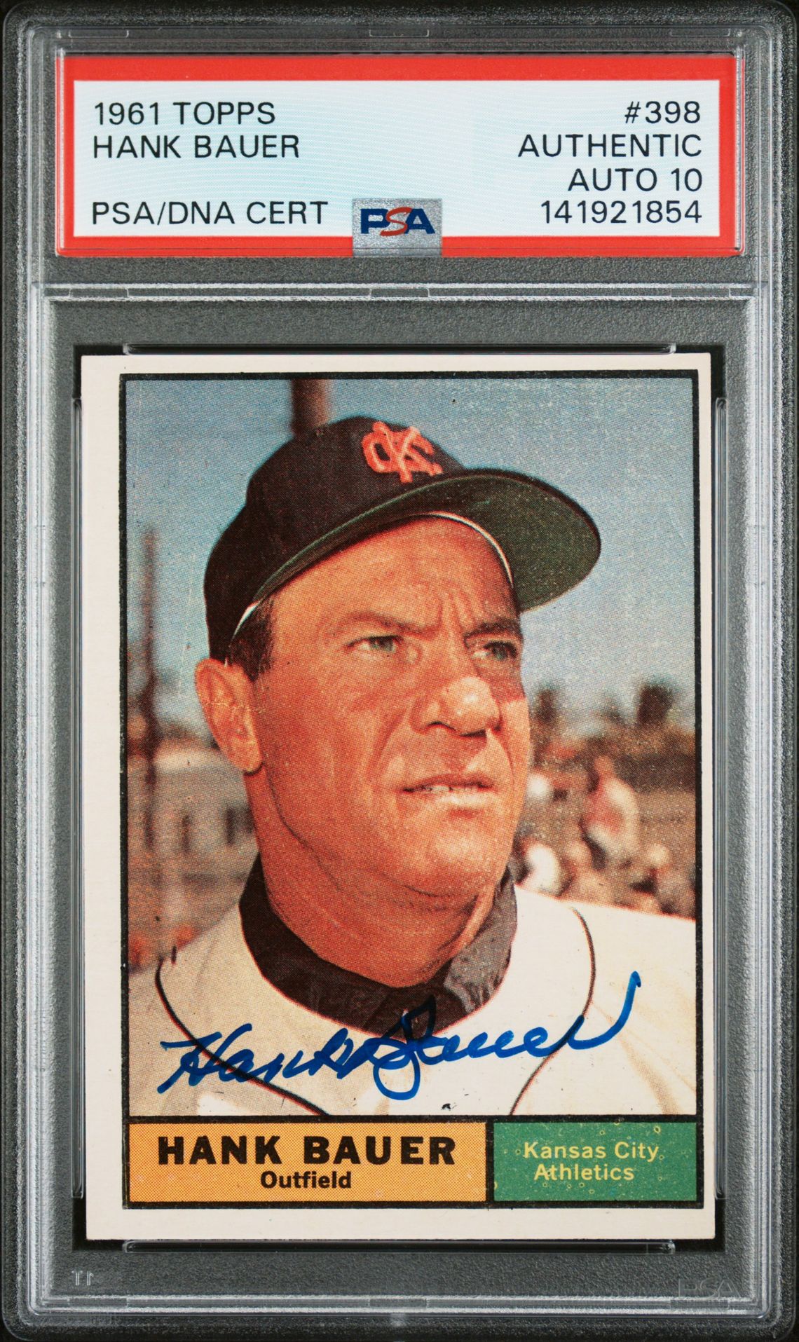 1961 Topps TOPPS #398 Hank Bauer front
