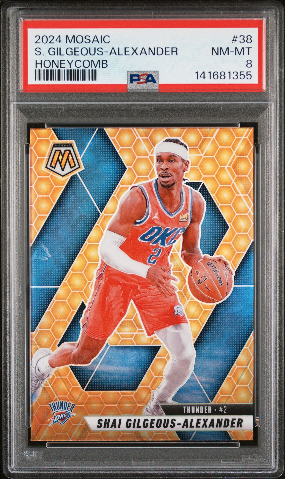 2024 Panini Mosaic S. Gilgeous-Alexander #38 (Honeycomb) Nm-Mt 8 front