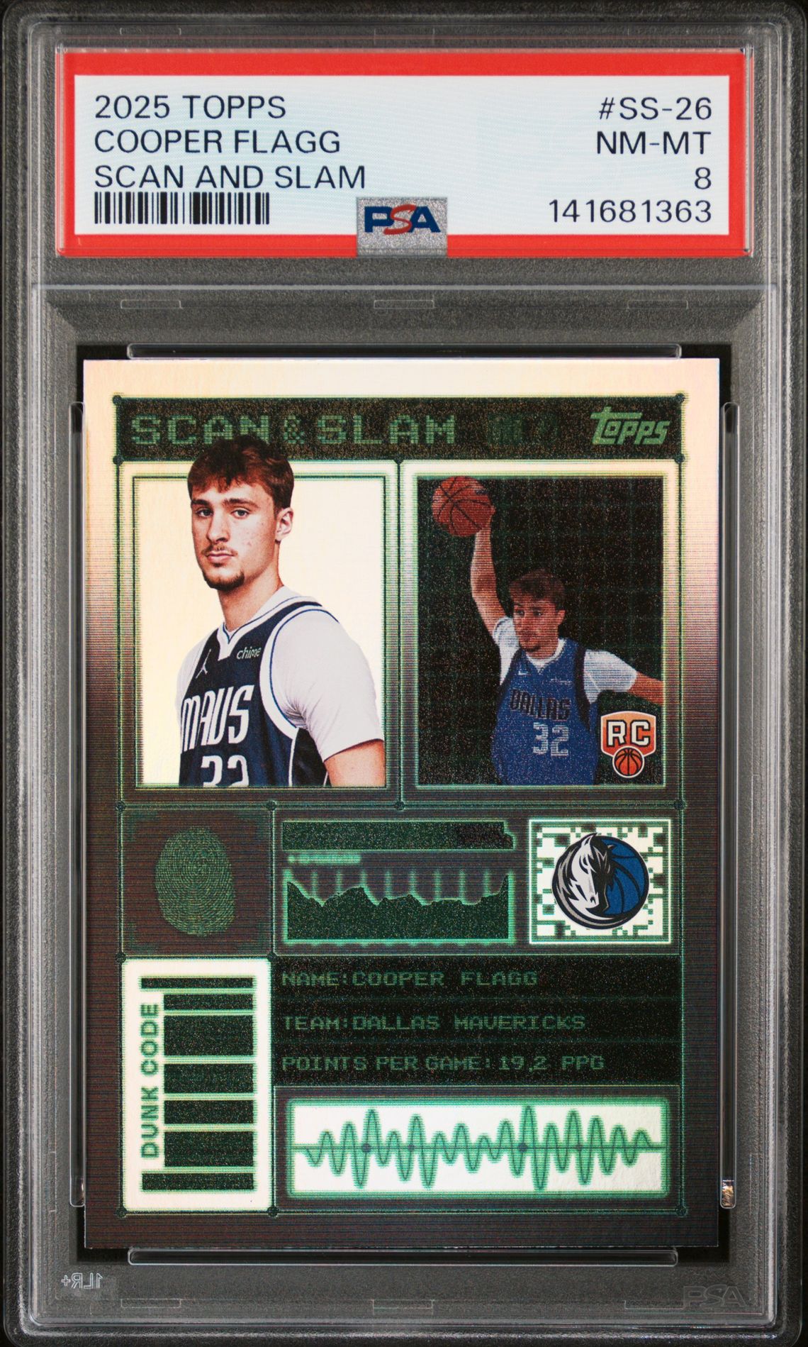 2025 Topps Scan And Slam Cooper Flagg #Ss-26 Nm-Mt 8 front