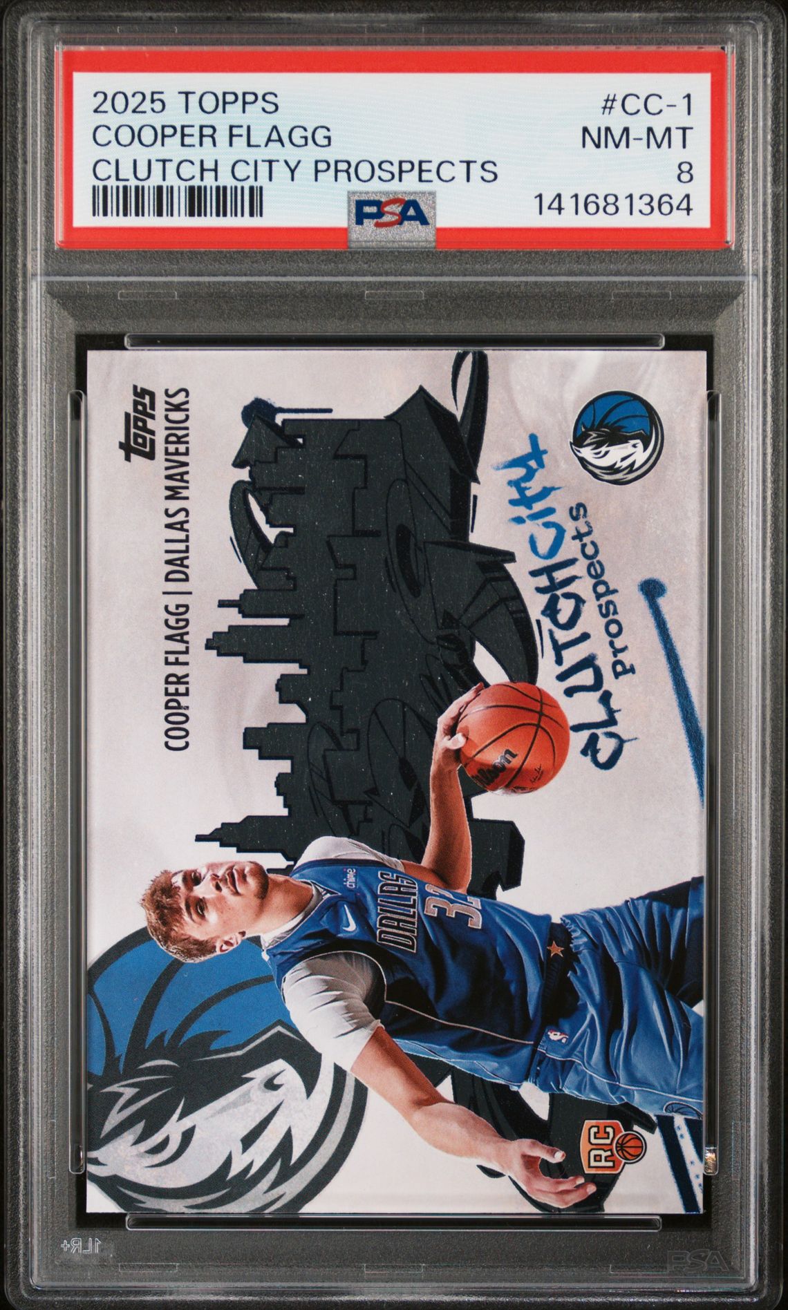 2025 Topps Clutch City Prospects Cooper Flagg #Cc-1 Nm-Mt 8 front