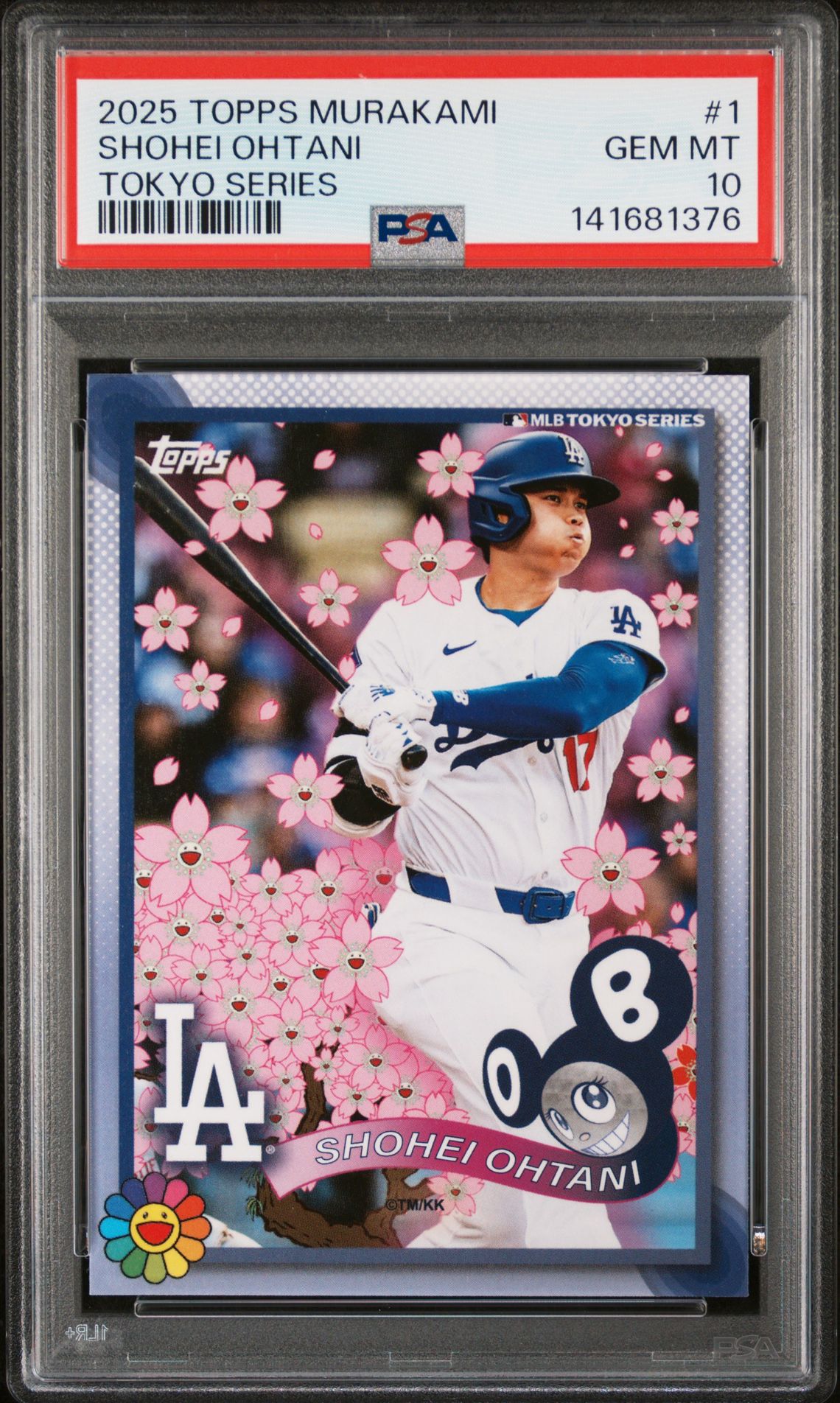 2025 Topps Takashi Murakami + Mlb World Tour Tokyo Series Shohei Ohtani #1 Gem Mt 10 front