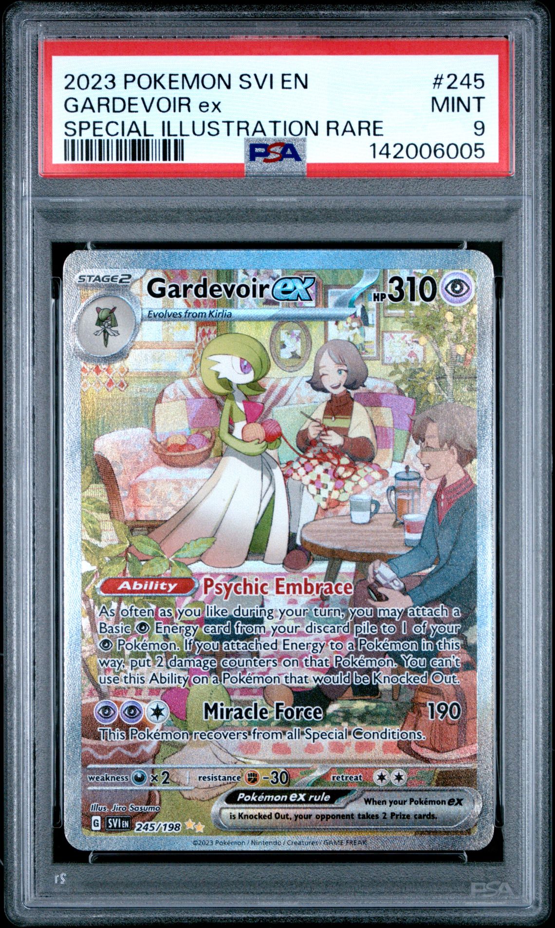 2023 Pokemon Svi En-Scarlet & Violet Gardevoir Ex #245 (Special Illustration Rare) Mint 9 front
