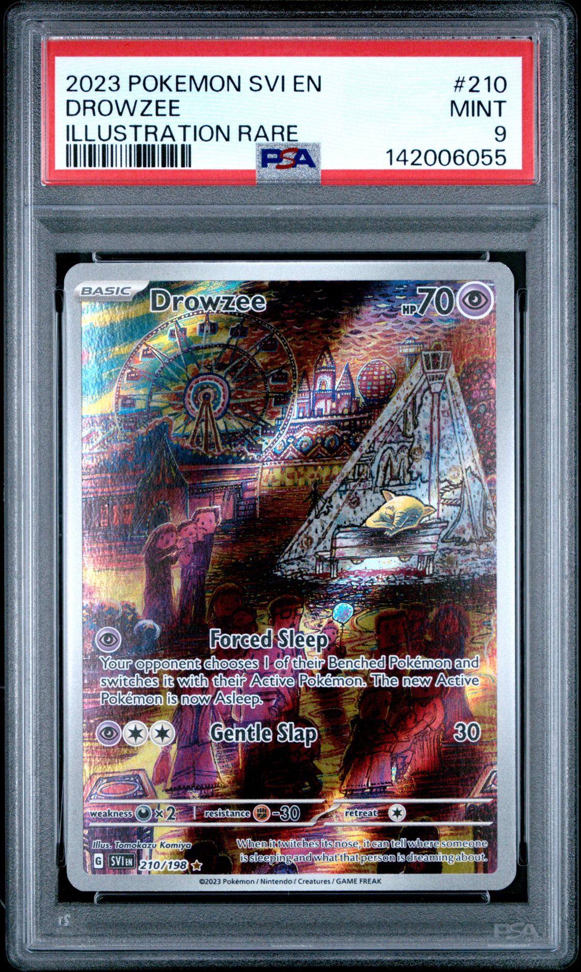 2023 Pokemon Svi En-Scarlet & Violet Drowzee #210 (Illustration Rare) Mint 9 front