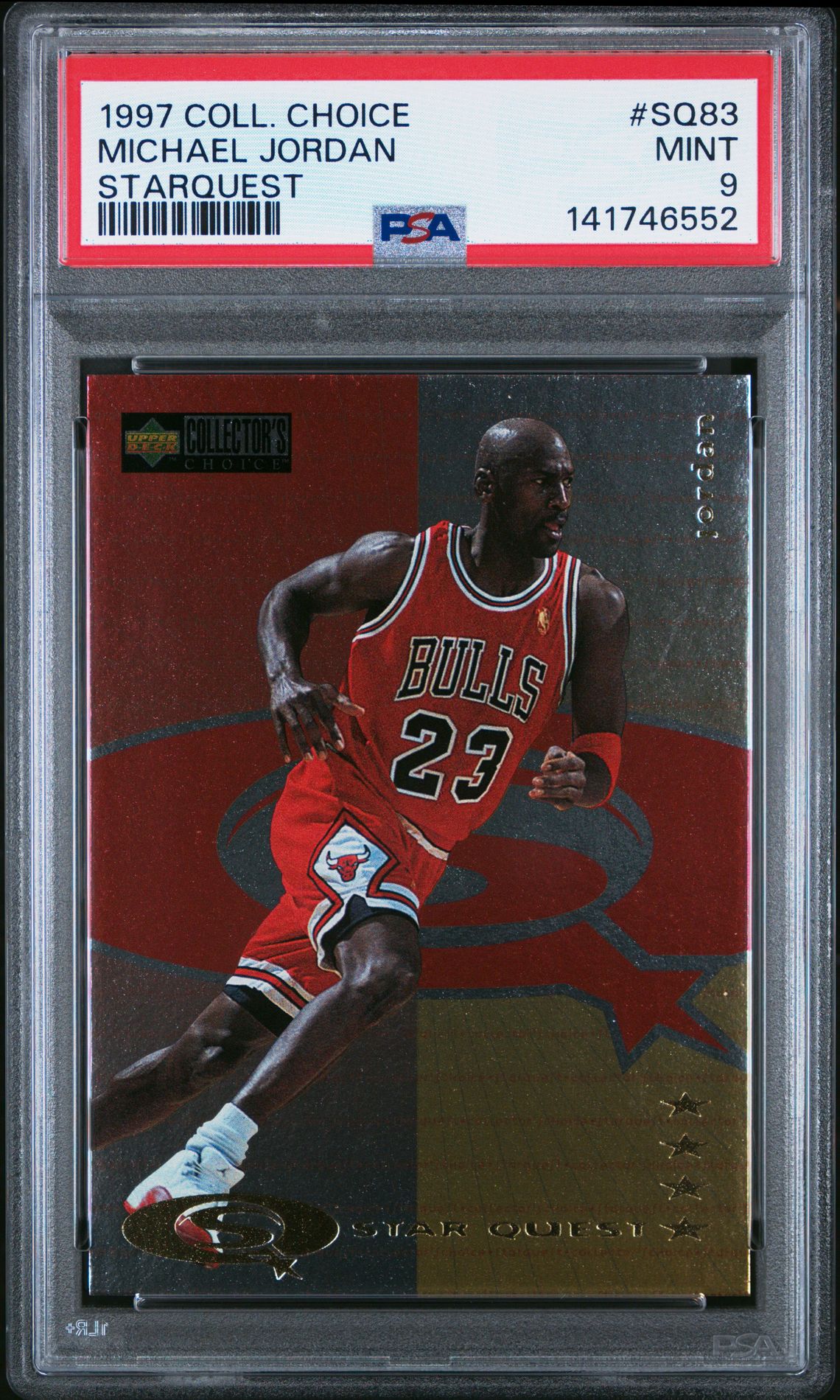 1997 Collector's Choice Starquest Michael Jordan #Sq83 (Starquest) Mint 9 front